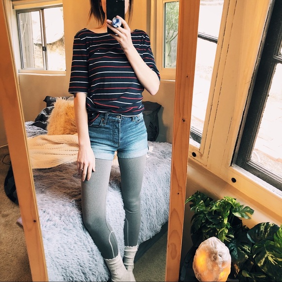 Tommy Hilfiger Tops - 🌙Tommy Hilfiger Striped Quarter Length Shirt Boho